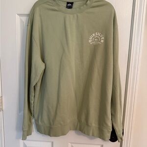 Quiksilver Men's Olive Crewneck Sweatshirt